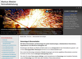 Schrottabholung Haushaltsauflösungen Markus Metzler aus Essen Schrottabholung, Altmetallabholung von Buntmetallen, Schrott- entsorgung und Demontage & Brennarbeiten. www.schrott-in-essen.de